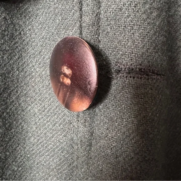 Vintage Victorian Forest-Green Wool Cloak - Picture 9 of 15